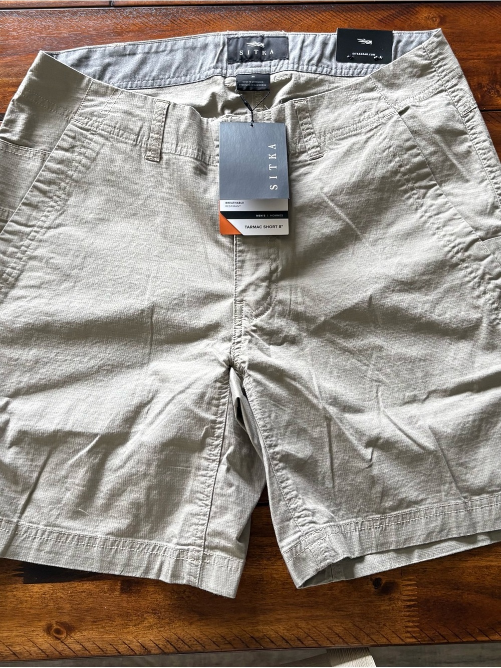 Sitka Tarmac Flat-Front Shorts — Light Tan
